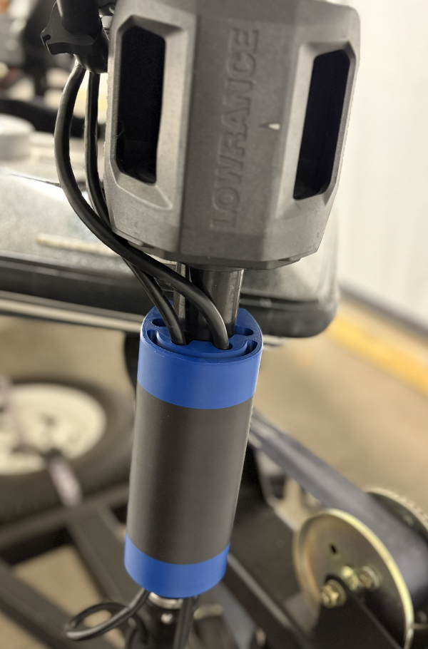 LOWRANCE GHOST , TRANSDUCER CABLE CLIP FOR UPPER STSTIONARY SHAFT