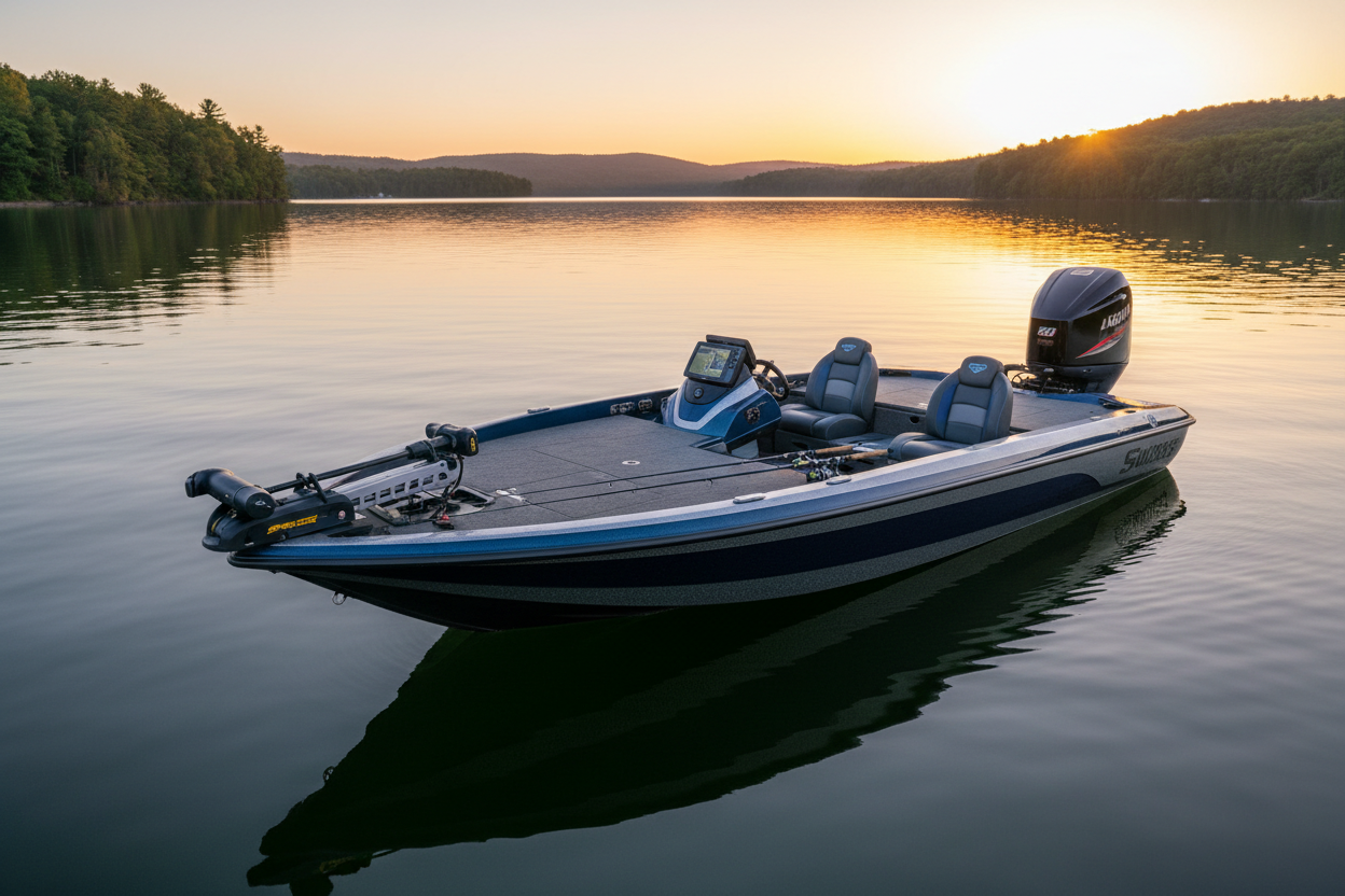 Professional bass boat